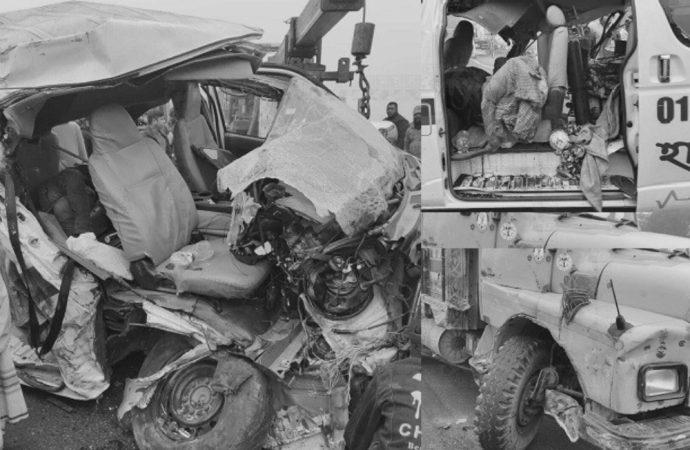 ঢাকা-ফরিদপুর মহাসড়কে ভয়াবহ দুর্ঘটনা, তিন ভাই-বোনের মৃত্যু