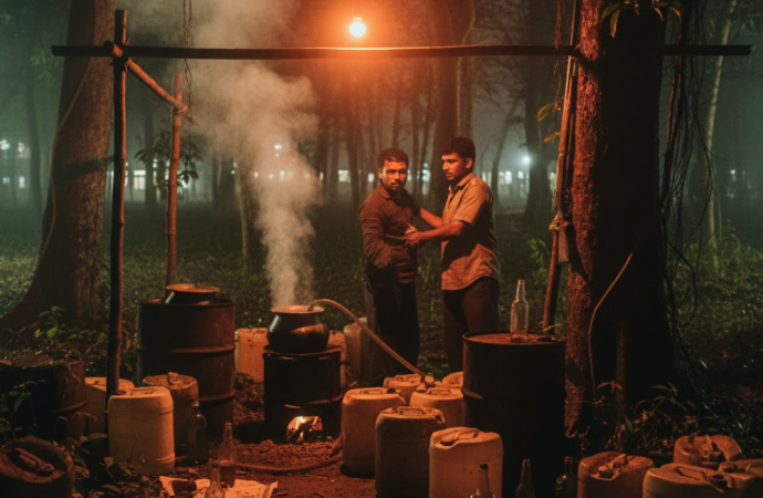 চট্টগ্রাম বিশ্ববিদ্যালয়ে চোলাই মদ তৈরির গোপন কারখানা ধরা পড়ে, সুমন চাকমাকে গ্রেপ্তার