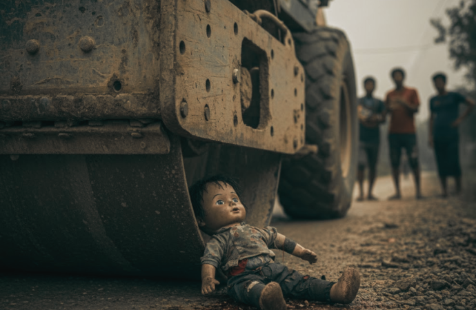 উন্নয়নের চাকার নিচে পিষ্ট শৈশব