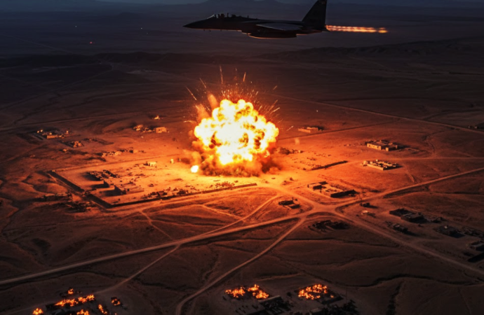 সিরিয়ায় আইএস ঘাঁটিতে মার্কিন বিমান হামলা