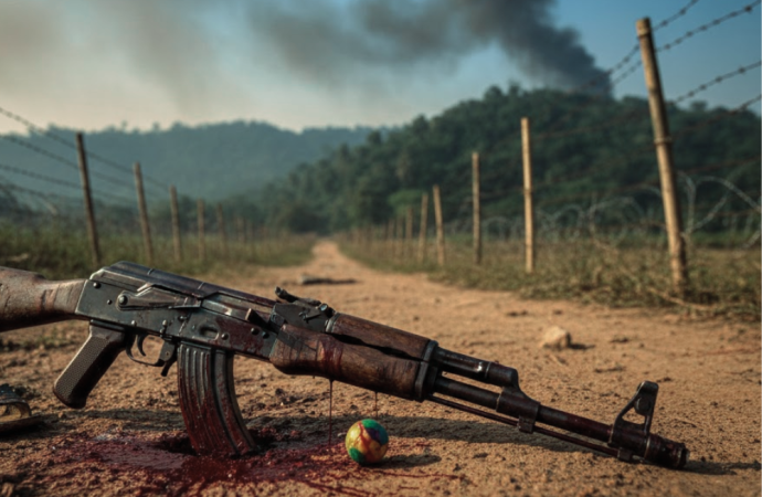 মিয়ানমার থেকে ছোড়া গুলিতে টেকনাফে শিশু নি’হত, সীমান্তে উত্তেজনা