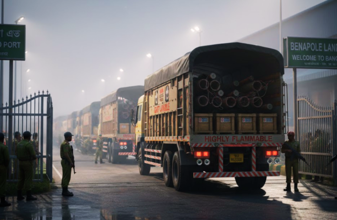 মধ্যপাড়া পাথর খনি প্রকল্পের জন্য ভারত থেকে এলো ১২৫ টন বিস্ফোরক