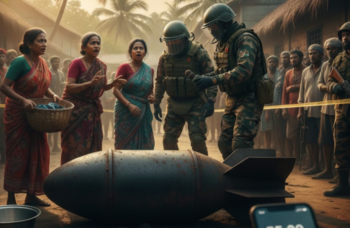 কক্সবাজারে অলৌকিক রক্ষা: ১০ বছর ধরে বোমাকেই ধোপা পাথর হিসেবে ব্যবহার!