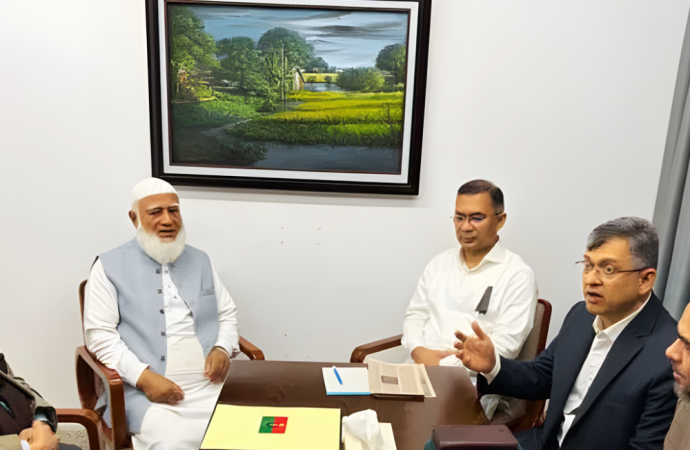 তারেক রহমানের সঙ্গে জামায়াত আমিরের সাক্ষাৎ