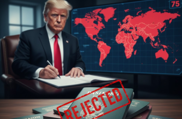 জাতীয় নিরাপত্তা ও অভিবাসন নীতি সংস্কারের অংশ হিসেবে বাংলাদেশসহ ৭৫টি দেশের নাগরিকদের ওপর সাময়িক ভিসা নিষেধাজ্ঞা জারির প্রস্তুতি নিচ্ছে ট্রাম্প প্রশাসন।