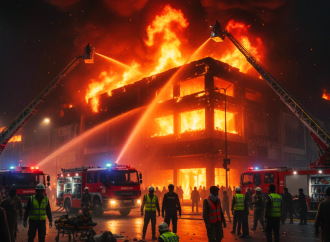 করাচিতে আগুনের তাণ্ডব: শপিং মলে পুড়ে ও ধোঁয়ায় দমবন্ধ হয়ে নি’হত ১৪