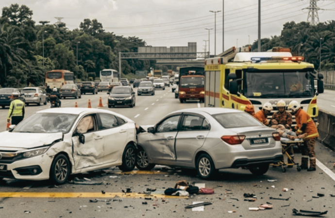 মালয়েশিয়ার জহুর বারু এলাকায় একটি লরি ও পিকআপ ভ্যানের মুখোমুখি সংঘর্ষে এক বাংলাদেশি প্রবাসী ঘটনাস্থলেই নিহত হয়েছেন