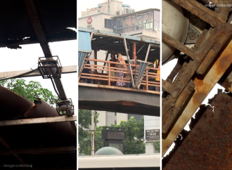 রাজধানীর খিলক্ষেত এলাকায় হোটেল লা মেরিডিয়ানের সামনের ফুটওভার ব্রিজটি দীর্ঘদিনের অবহেলা ও রক্ষণাবেক্ষণের অভাবে অত্যন্ত ঝুঁকিপূর্ণ হয়ে পড়েছে, যা এখন পথচারীদের জন্য মৃত্যুফাঁদে পরিণত হয়েছে।