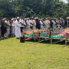 ঘাতক স্বামীর হাতে নিহত মা ও তিন শিশুসহ ৫ জনের শেষ বিদায়