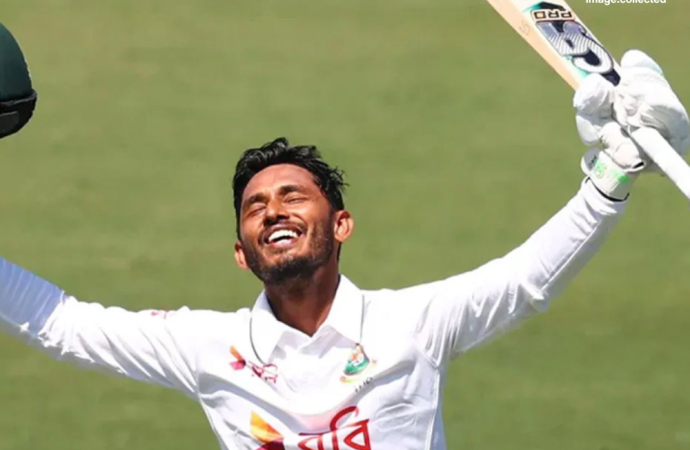 ডারউইন টেস্ট: তানজিদ তামিমের ঐতিহাসিক শতক ও শান্তর ফিফটি, ১৫৩ রানের বড় লিডে দ্বিতীয় দিন শেষ করল বাংলাদেশ
